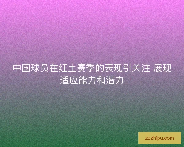 中国球员在红土赛季的表现引关注 展现适应能力和潜力